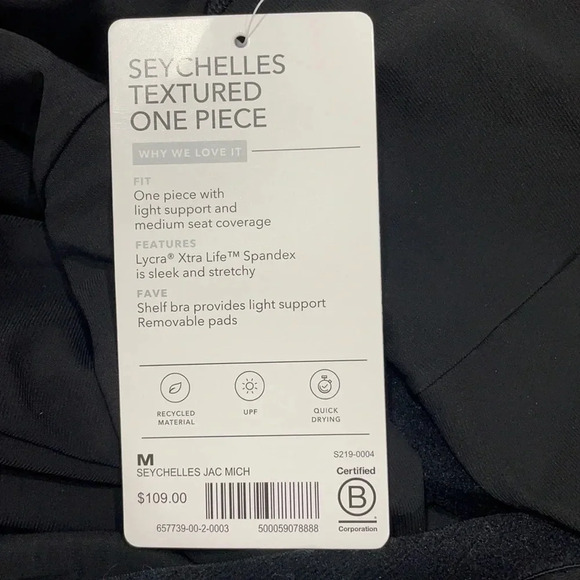 NWT Athleta Seychellles Textured One Piece Size Medium - Picture 12 of 12